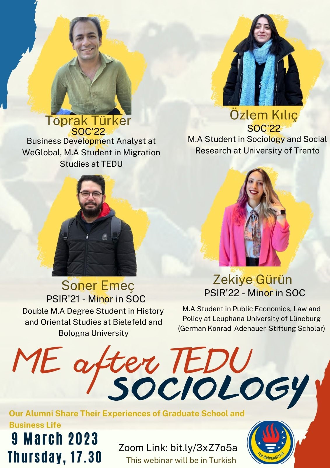 "Me After TEDU" Event with TEDU Sociology Graduates 