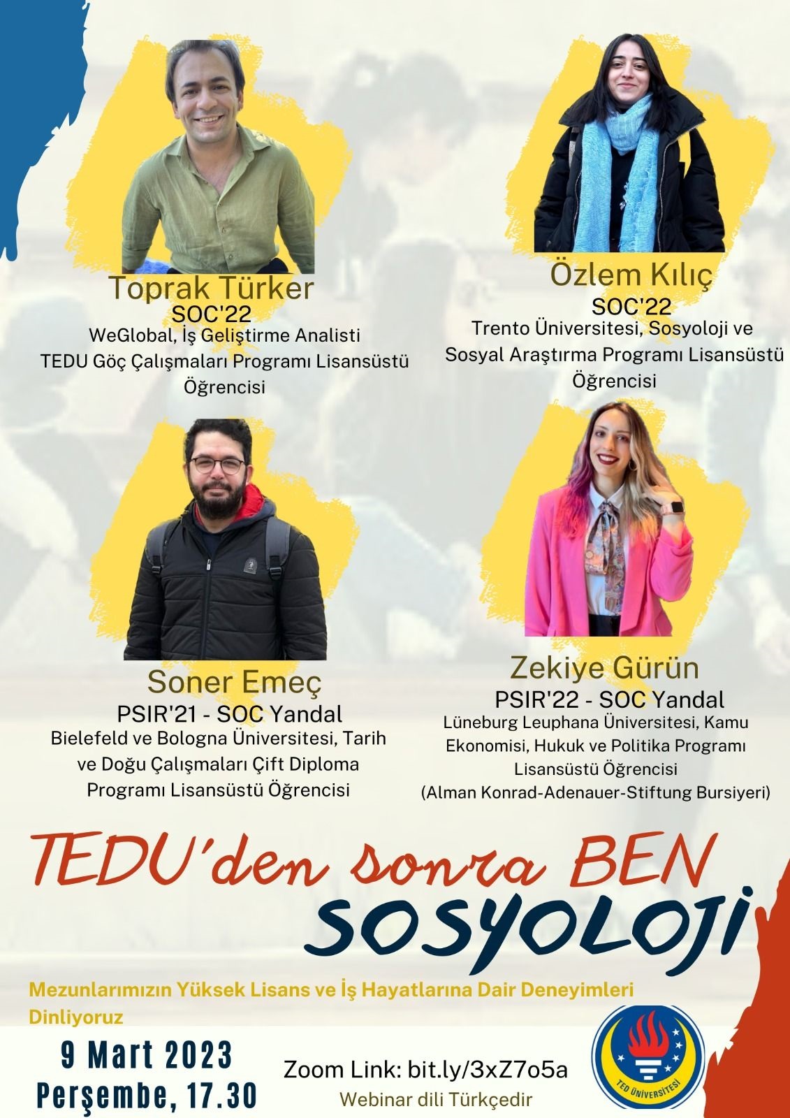 TEDÜ Sosyoloji Mezunlarıyla "TEDÜ'den Sonra Ben" Etkinliği