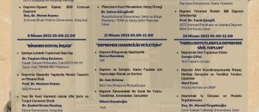 Prof. Kezban Çelik, Deprem Sosyolojisi Açık Ders Programı'nda seminer verdi Prof. Kezban Çelik gave a seminar in Earthquake Sociology Open Course Programme