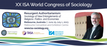 Dr. Jared Matthew Wright's Participation in XX ISA World Congress of Sociology