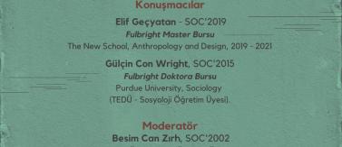 Dr. Gülçin Con Wright at METU Sociology Society's Event on Fulbright Scholarship