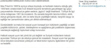 Prof. Dr. Kezban Çelik 8 Mart 2019'da Goethe Institut'daydı.